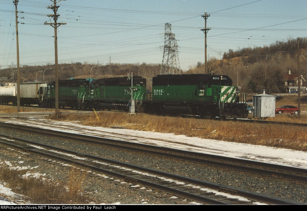 Three EMD's power a manifest east